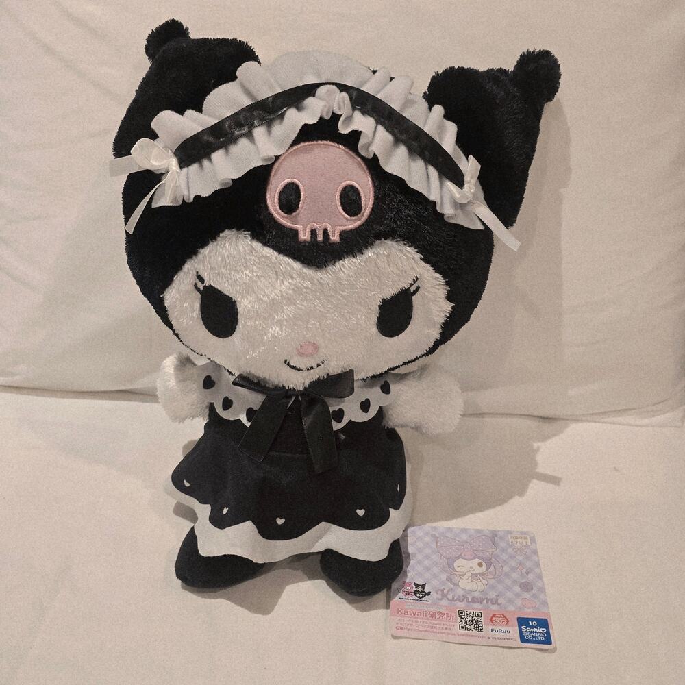 Sanrio Kuromi Gothic Lolita RARE Plush Doll 15"